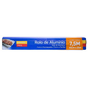 Rolo de aluminio - 65m - 45cm x 65m