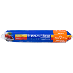 Sacos plasticos - 3l - 22cm x 37cm